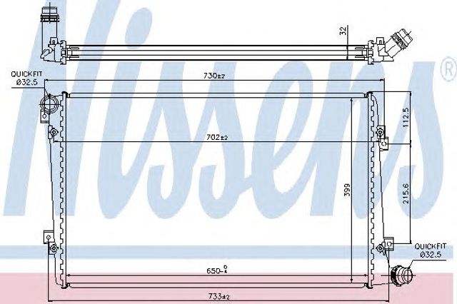 Радиатор охлаждения Skoda SuperB 2