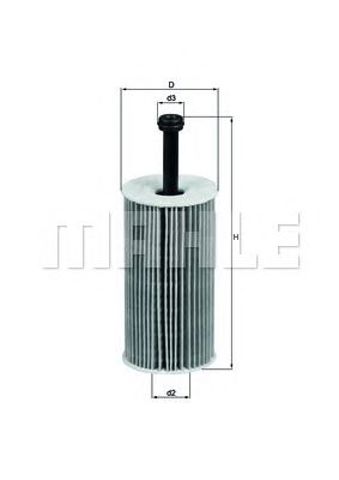 Фильтр масляный ДВС OX193D MAHLE