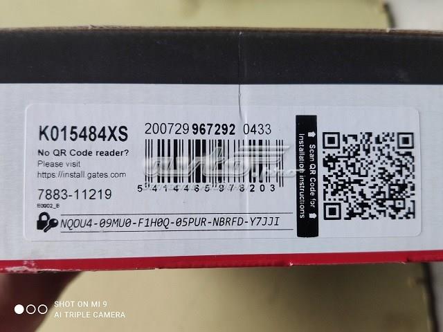 ГРМ ремни, комплект K015484XS GATES
