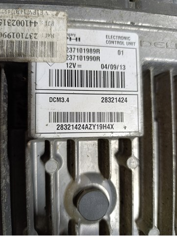 ЭБУ двигателем 237101989R RENAULT