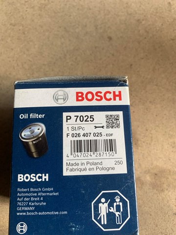 F026407025 BOSCH Масляный фильтр купить в Кривой Рог