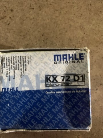 MAHLE KX72D1 Топливный фильтр в наличии Одесса