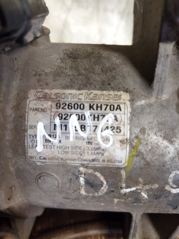NISSAN 92600KH70A Компрессор кондиционера в наличии Тернополь