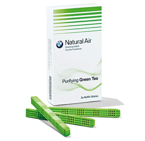 Оригинальный комплект сменных картриджей освежителя воздуха bmw natural air purifying green tea 83122285674