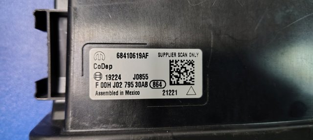 CHRYSLER 68410619AF Модуль "Диагностический интерфейс" в наличии Запорожье