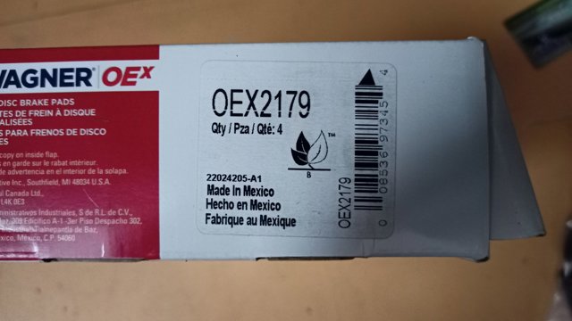 OEX2179 Колодки тормозные передние дисковые купить Кривой Рог