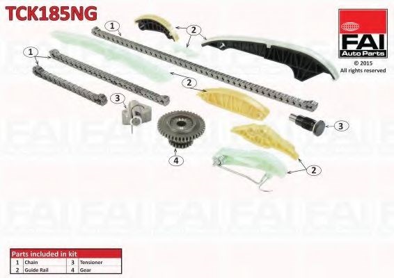 Цепь ГРМ, комплект TCK185NG FAI