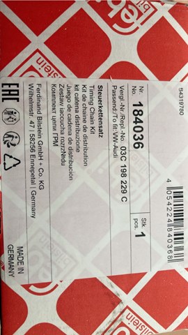 Комплект цепи 184036 FEBI