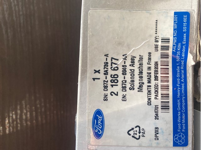 Клапан положения фаз распредвала 2186677 FORD