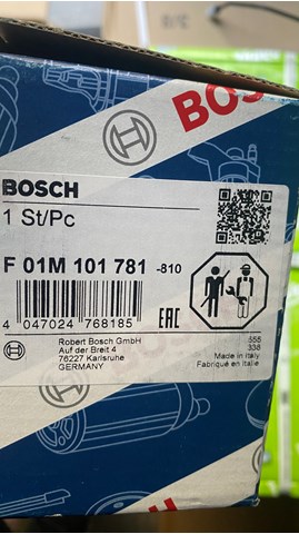 BOSCH F01M101781 Ремкомплект ТНВД в наличии Львов