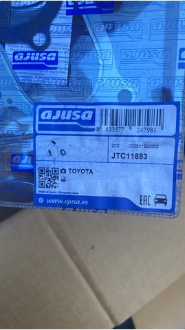 Прокладка турбины, монтажный комплект JTC11883 AJUSA