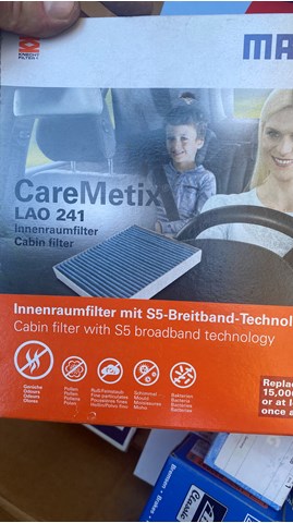 Воздушный фильтр салона LAO241 MAHLE