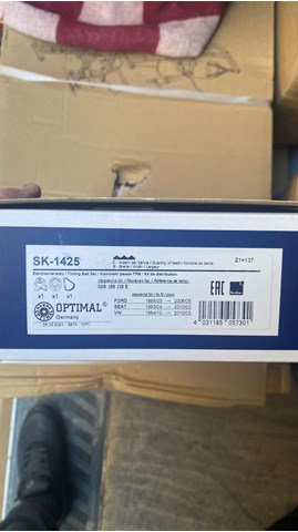 ГРМ ремни, комплект SK1425 OPTIMAL
