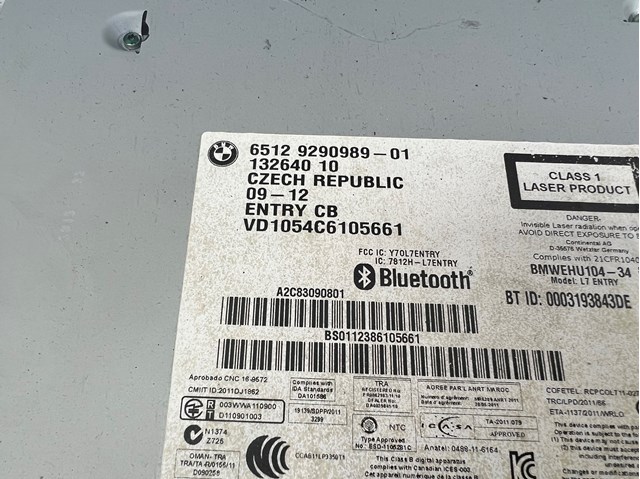 BMW 65129290989 Магнитола в наличии Киев