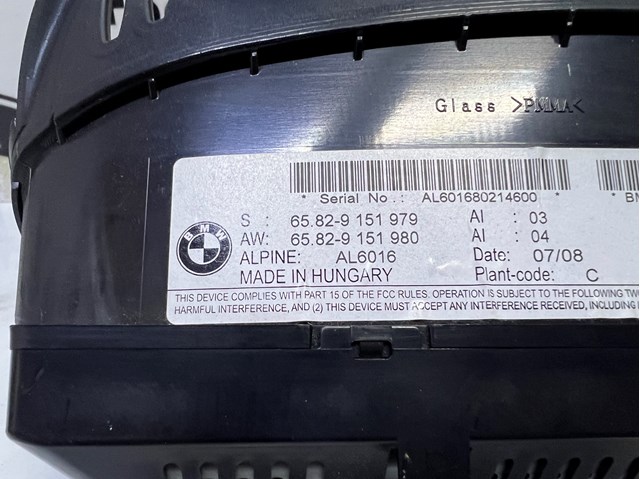 BMW 65829151979 Дисплей многофункциональный в наличии Каменское