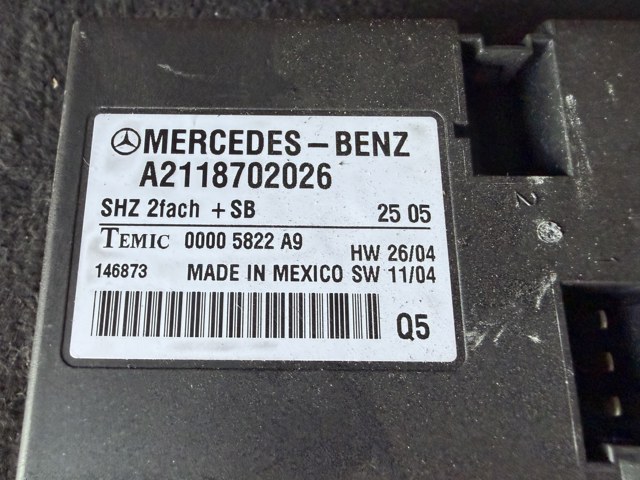 Реле подогрева сиденья 2118702026 MERCEDES