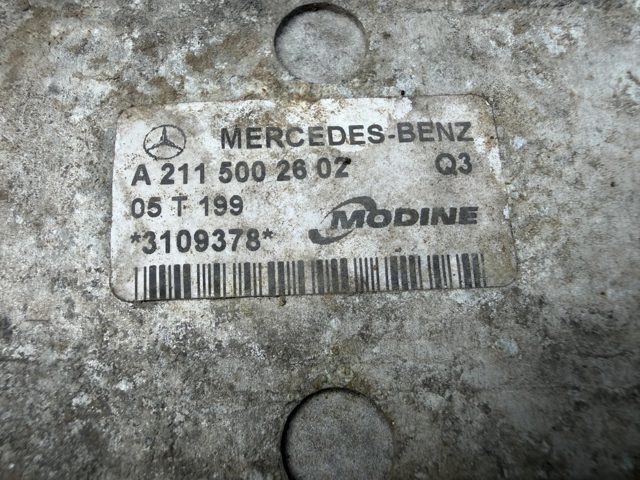 Система охлаждения наддувочного воздуха A2115002602 MERCEDES