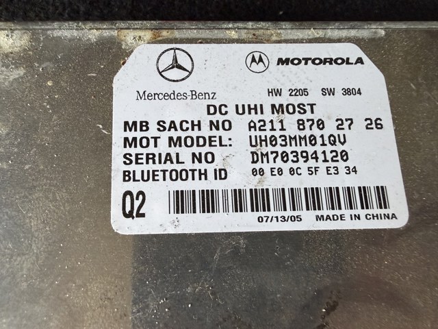 Блок управления телефоном A2118702726 MERCEDES