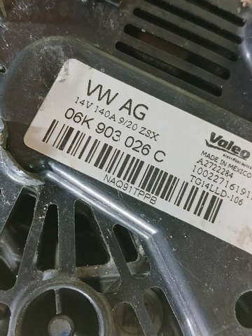 06K903026C VAG Генератор купить в Черкассы