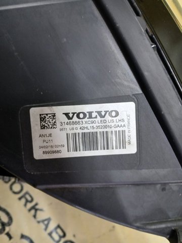 31468663 VOLVO Левая фара купить в Одесса
