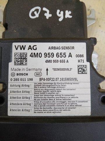 Блок управления airbag 4M0959655A VAG