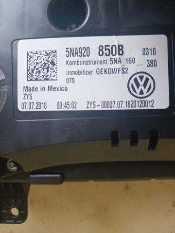 5NA920850B VAG Приборная доска (щиток приборов) купить в Каменское