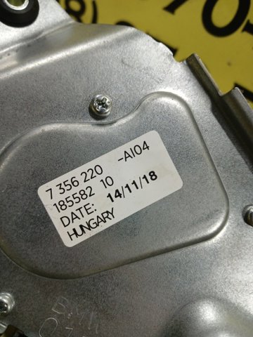 Мотор заднего стеклоочистителя 61627356220 BMW