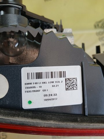BMW 63217350695 Фонарь задний левый внутренний в наличии Черновцы