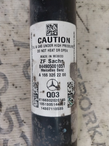 Цилиндр подвески A1663202030 MERCEDES