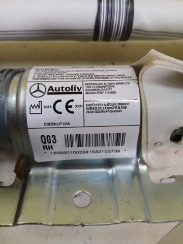 A1668601002 MERCEDES Подушка безопасности (AIRBAG) шторка боковая правая купить в Одесса