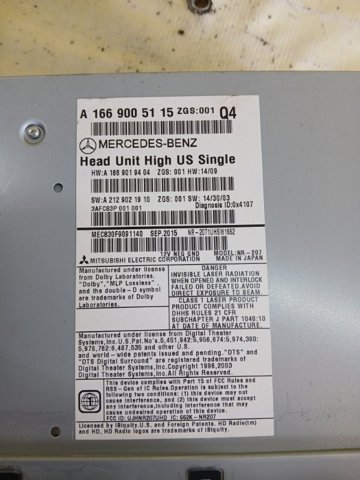 MERCEDES A1669005115 в наличии Полтава