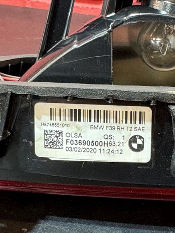 BMW 63217465510 Фонарь задний правый внутренний в наличии Украина