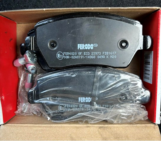 FERODO FDB1617 Колодки тормозные передние дисковые в наличии Сумы