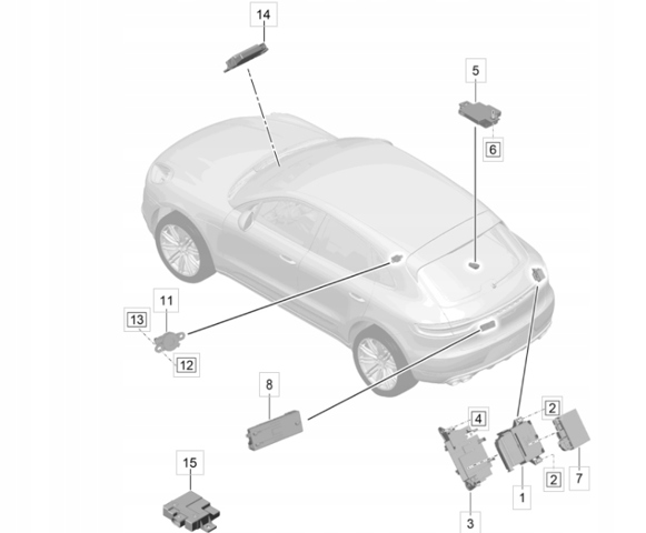 Блок управления топливного насоса 4G0906093J PORSCHE
