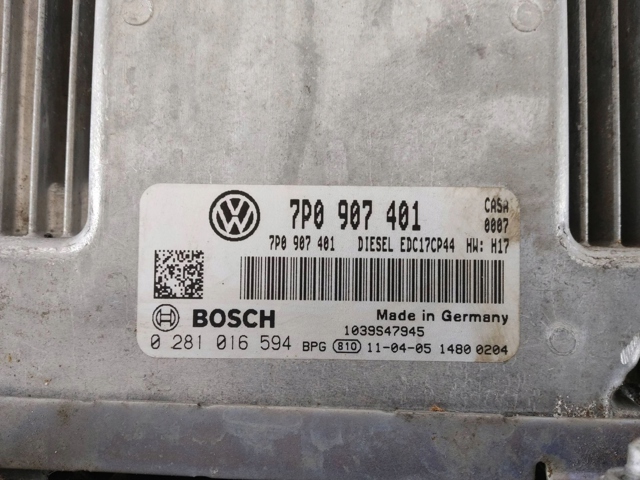 ЭБУ двигателем 7P0907401 PORSCHE
