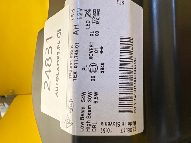 PORSCHE 7P5941035K Фара левая в наличии Запорожье