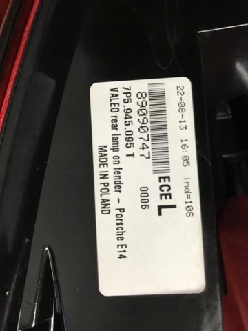 PORSCHE 7P5945096T в наличии Сумы