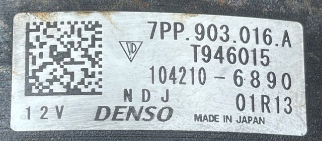 Автомобильный генератор 7PP903016A PORSCHE