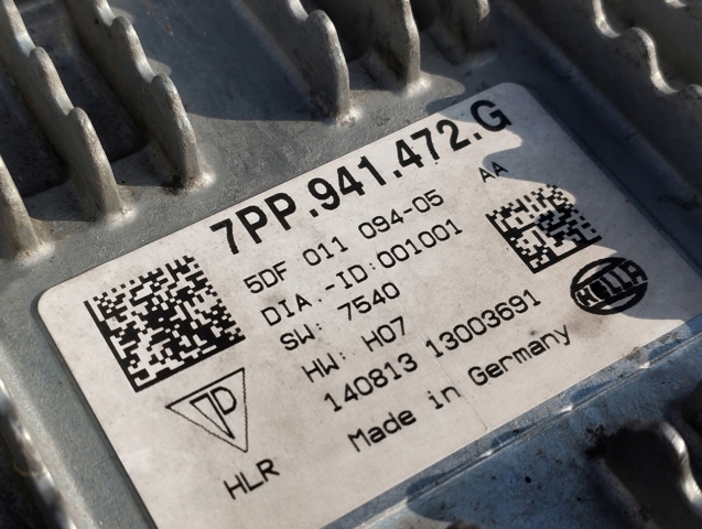 Модуль управления светом фар 7PP941472G PORSCHE