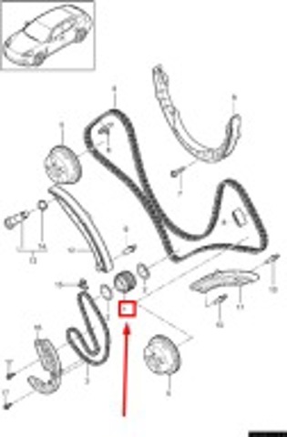 Шестерня привода коленвала двигателя 94610223175 PORSCHE