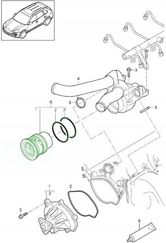 94810603404 PORSCHE Термостат купить в Киев