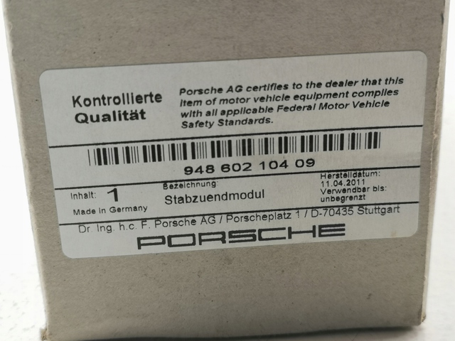 94860210409 PORSCHE Катушка зажигания купить в Каменское