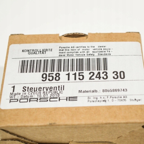 95811524330 PORSCHE Клапан регулировки давления масла купить в Чернигов