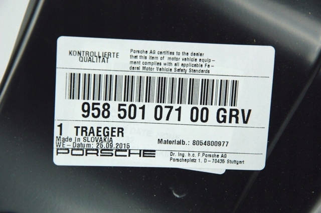 95850107100GRV PORSCHE купить в Харьков