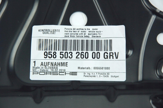 PORSCHE 95850326000GRV Кронштейн (адаптер) крепления фары передней правой в наличии Николаев