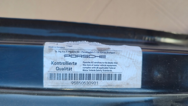PORSCHE 95850530901 Усилитель заднего бампера в наличии Сумы