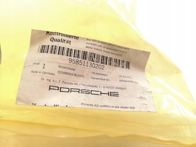 95851130202 PORSCHE Петля крышки багажника купить в Черкассы