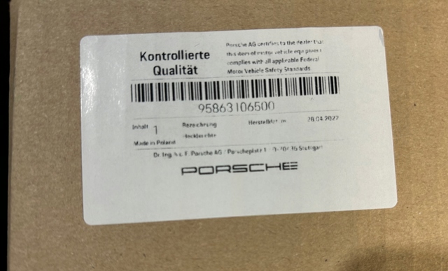 95863106500 PORSCHE Фонарь задний левый внутренний купить в Черкассы