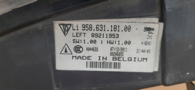 95863118100 PORSCHE Габарит (фонарь) передний нижний левый купить в Николаев