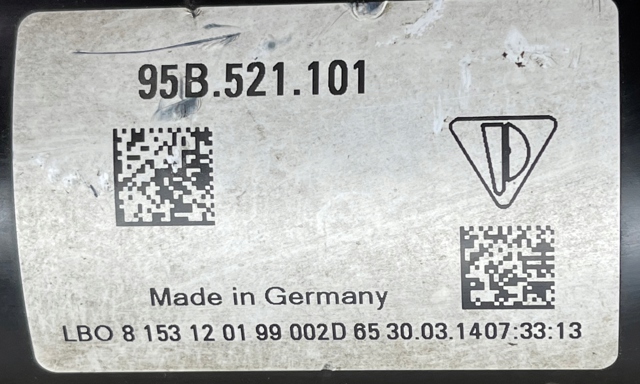 PORSCHE 95B521101 Вал карданный задний, в сборе в наличии Хмельницкий